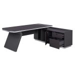 Γραφειο Επαγγελματικο Δεξια Γωνια Rosewood HM2084R 220x180x76υ Εκ. - Image 3