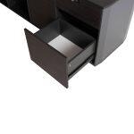 Γραφειο Επαγγελματικο Δεξια Γωνια Rosewood HM2083R 220x180x76υ Εκ. - Image 8