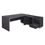 Γραφειο Επαγγελματικο Δεξια Γωνια Rosewood HM2112R 200x160x76υ Εκ. - Image 2
