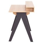 Γραφειο Rexin HM18290 Μελαμινη Σε Sonama-Γκρι 120x19-59x75-85,5υυεκ. - Image 4