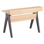 Γραφειο Rexin HM18290 Μελαμινη Σε Sonama-Γκρι 120x19-59x75-85,5υυεκ. - Image 5