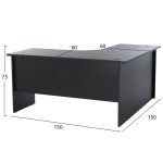 Γραφειο Γωνια Επαγγελματικο Caitlyn 150χ150χ75εκ HM2019.02 Βεγγε - Image 2