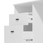 Γραφειο Hipatia 2f Λευκο Χρωμα 127x51x77εκ - Image 5