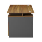 Γραφειο Με Δεξιο Ντουλαπι Tactic HM18388.03 Μελαμινη Σε Καρυδι-Γκρι 150x80x76υεκ - Image 4