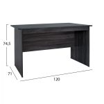Γραφειο Μελαμινης Hayden 120x71x74,5 HM2285.01 Σε Ανθρακι Χρωμα - Image 2