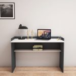 Γραφειο Μελαμινης Γκρι Λευκο Classiker HM9227.13 118x58x80υεκ. - Image 3
