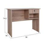 Γραφειο Μελαμινης Hayden Με Συρταρι HM2283.02 Sonama 90x45x74,5y - Image 2