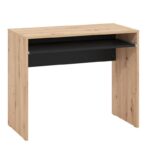 Γραφειο Paris Artisan Oak-Μαυρο 90x45x74εκ Prs