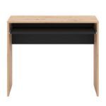 Γραφειο Paris Artisan Oak-Μαυρο 90x45x74εκ Prs - Image 4