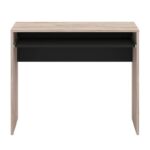 Γραφειο Paris Grey Oak-Μαυρο 90x45x74εκ Prs - Image 4