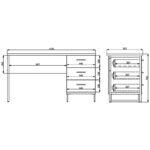Γραφειο Sardinia Rs Artisan Oak 137,5x56x75εκ - Image 6