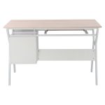 Γραφειο Vitino HM2130.01 Μελαμινη-Μεταλλο Σε Sonama-Λευκο 120x60x76εκ. - Image 4