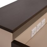 Γραφειο Υποδοχης Dalton HM2068.01 Μελαμινη Σε Wenge-Μπεζ 240x80x106υεκ. - Image 7
