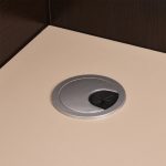 Γραφειο Υποδοχης Dalton HM2068.01 Μελαμινη Σε Wenge-Μπεζ 240x80x106υεκ. - Image 10