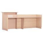 Γραφειο Υποδοχης Dalton HM2068.02 Μελαμινη Σε Sonama-Μπεζ 240x80x106υεκ. - Image 3