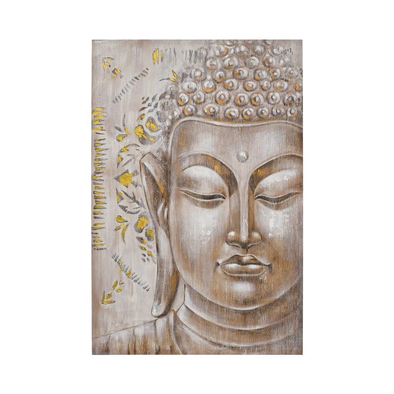 kadro-fylliana-buddha-mpez-gkri-chroma-80x3x120ek1731484501 Καδρο Fylliana Buddha Μπεζ-Γκρι Χρωμα 80x3x120εκ - Image 1