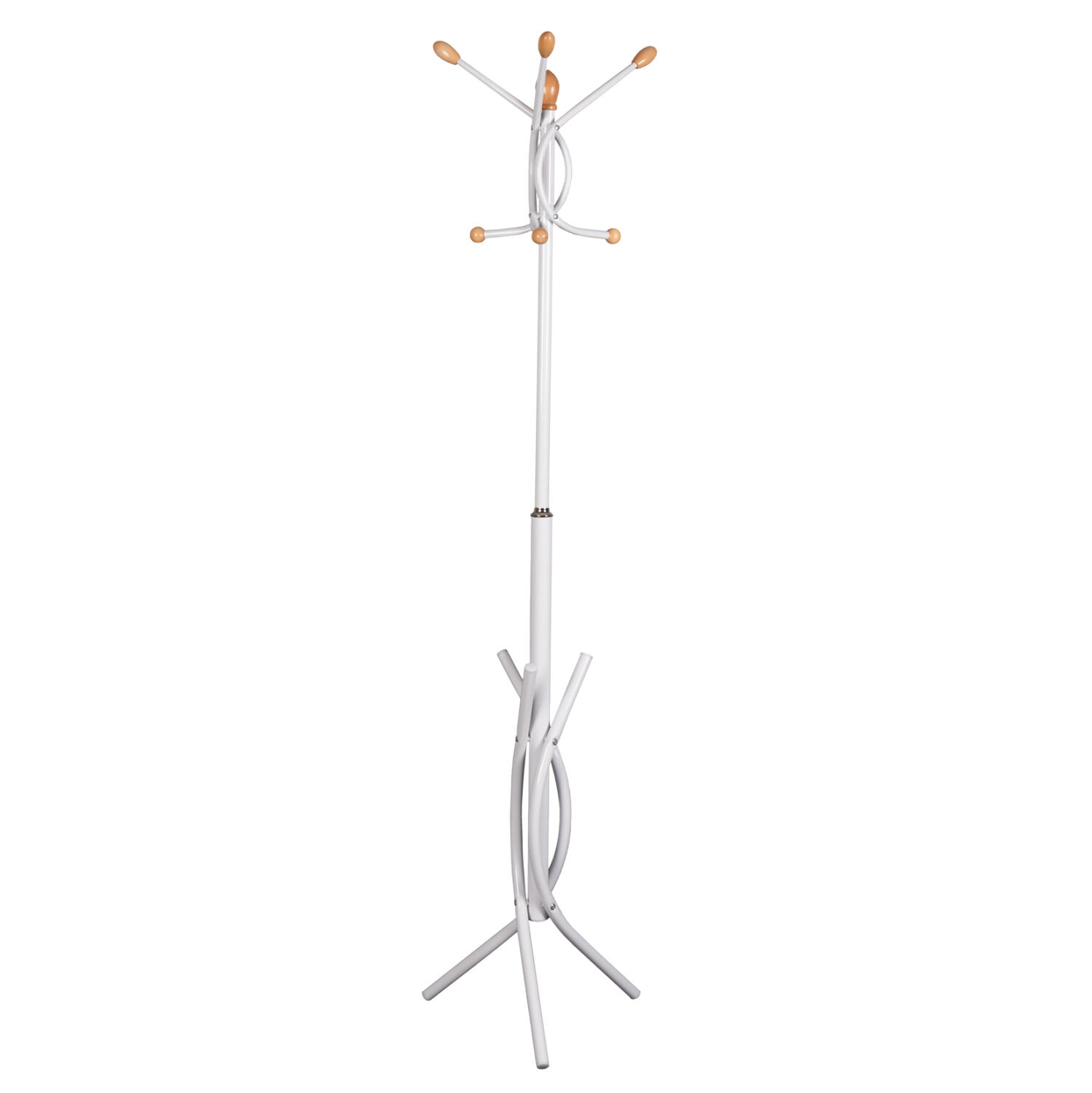 kalogeros-metallikos-fb9957502-se-leyko- Καλογερος Μεταλλικος HM9575.02 Σε Λευκο χρωμα-7 Σημεια Κρεμασης 41x41x176y Εκ. - Image 1