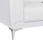 Καναπες 2θεσιος Kενζιε HM3121.22 Με Λευκο PU 142x81x81 Εκ. - Image 6
