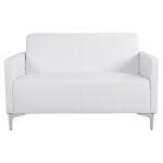 Καναπες 2θεσιος Nellie HM3159.22 Με Λευκο PU 113x71x71υ Εκ. - Image 3