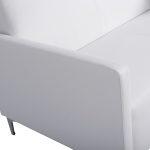 Καναπες 2θεσιος Nellie HM3159.22 Με Λευκο PU 113x71x71υ Εκ. - Image 7