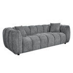 Καναπες 3-θεσιος Lykke HM3323.01 Γκρι Υφασμα 229x89x70υεκ