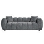 Καναπες 3-θεσιος Lykke HM3323.01 Γκρι Υφασμα 229x89x70υεκ - Image 4