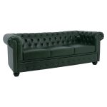 Καναπες 3θεσιος T.chesterfield HM3009.08 Τεχνοδερμα Κυπαρισσι 208x90x73 Εκ.