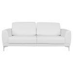 Καναπες 3θεσιος Kenzie HM3121.32 Με Λευκο PU 190x81x81 Εκ. - Image 3