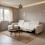 Καναπες Αριστερη Γωνια 3θ Με Recline Valente HM3317.02L Μπεζ Υφασμα 275x160x104yεκ - Image 2