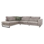 Καναπες Αριστερη Γωνια Fylliana New Anvers Καφε Χρωμα 303x228x86εκ