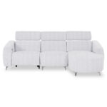 Καναπες Δεξια Γωνια 3θ Με Recline Valente HM3317.01R Ανοιχτο Γκρι Υφασμα 275x160x104yεκ - Image 4