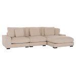 Καναπες Δεξια Γωνια Cranfield HM3287.02R Μπεζ Ριγε Υφασμα 315x167(γωνία)x67υεκ.