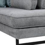 Καναπες Δεξια Γωνια Fylliana New Anvers Γκρι Χρωμα 303x228x86εκ - Image 5