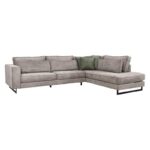 Καναπες Δεξια Γωνια Fylliana New Anvers Καφε Χρωμα 303x228x86εκ