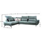 Καναπες Fylliana Renata Αριστερη Γωνια Mint Με Ice Μαξιλαρια 340x240 - Image 10