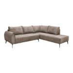 Καναπες Fylliana Velton Δεξια Γωνια Καφε Χρωμα 275x225x85εκ
