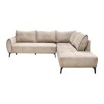 Καναπες Fylliana Velton Δεξια Γωνια Κρεμ Χρωμα 275x225x85εκ - Image 2