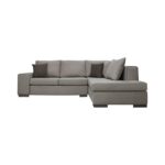 Καναπες Γωνια Δεξια Fylliana New Toulouse Mocca Υφασμα Με Taupe Μαξιλαρια 260x205x93εκ - Image 2