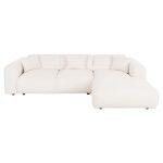 Καναπες Γωνια Bricken HM3275.02R Λευκο Υφασμα 110-282x98-160x72υεκ. - Image 4