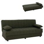 Καναπες Κρεβατι Andri Τριθεσιος Dark Olive HM3239.05 180x72x77 Εκ.