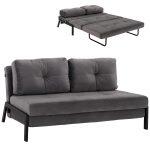 Καναπες Κρεβατι Βελουδο Γκρι 2½ Θεσιος HM3079.11 151x92x66υ Εκ.