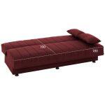 Καναπες Κρεβατι Andri Τριθεσιος Κοκκινο HM3239.06 180x72x77 Εκ. - Image 3