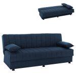 Καναπες Κρεβατι Andri Τριθεσιος Μπλε HM3239.07 180x83x74y Εκ.