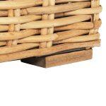 Καναπες Τριθεσιος Εξ.χωρου Tropel HM9808 Ξυλο Mango-Rattan Φυσικο-Λευκα Μαξιλαρια 216x88x85υεκ - Image 10