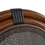 Καρεκλα Αλουμινιου Kason Bamboo Look Καφε Με Textline 40,5x56,5x89,5 Εκ. HM5026 - Image 7
