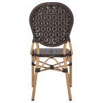 Καρεκλα Αλουμινιου Bamboo Look Με Καφε Pe Rattan HM5925.01 47x58x95yεκ. - Image 6
