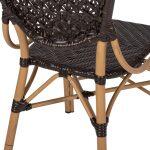 Καρεκλα Αλουμινιου Bamboo Look Με Καφε Pe Rattan HM5925.01 47x58x95yεκ. - Image 10