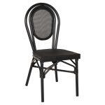 Καρεκλα Αλουμινιου Trent Bamboo Look Με Textline 45x57x88 Εκ. HM5052