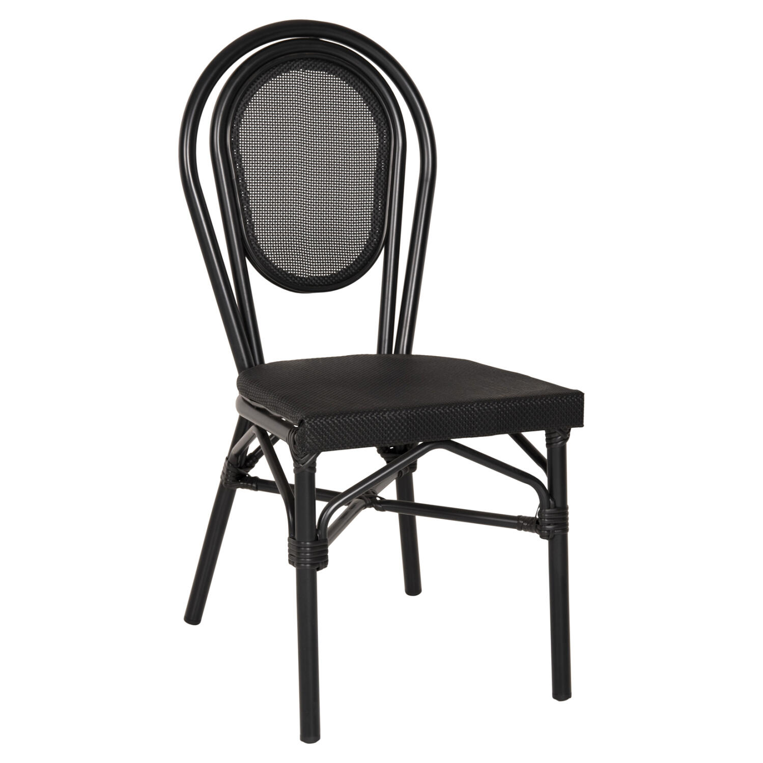 karekla-aloyminioy-bamboo-me-textline-45 Καρεκλα Αλουμινιου Trent Bamboo Look Με Textline 45x57x88 Εκ. HM5052 - Image 1