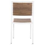 Καρεκλα Αλουμινιου Saga HM6063.01 Λευκη Με Polywood 46x52x86υεκ. - Image 6